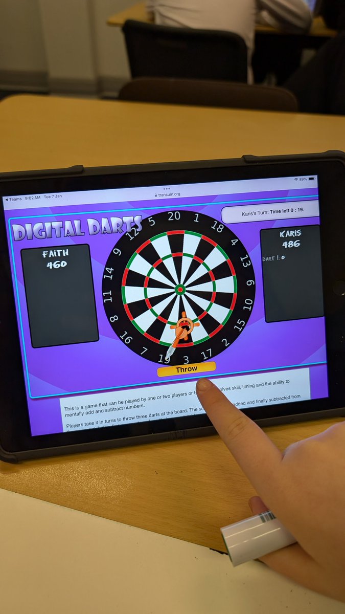 Ryan McAree (@mcaree99) on Twitter photo This week my S1 class has taken inspiration from <a href="/LukeTheNuke180/">Luke Littler</a> in playing darts to help with their numeracy skills.
Unfortunately no-one got 3 lots of treble 20 🎯
<a href="/LourdesMaths/">Lourdes Maths Dept</a> #mathsisfun #dartsisjustmaths This week my S1 class has taken inspiration from <a href="/LukeTheNuke180/">Luke Littler</a> in playing darts to help with their numeracy skills.
Unfortunately no-one got 3 lots of treble 20 🎯
<a href="/LourdesMaths/">Lourdes Maths Dept</a> #mathsisfun #dartsisjustmaths