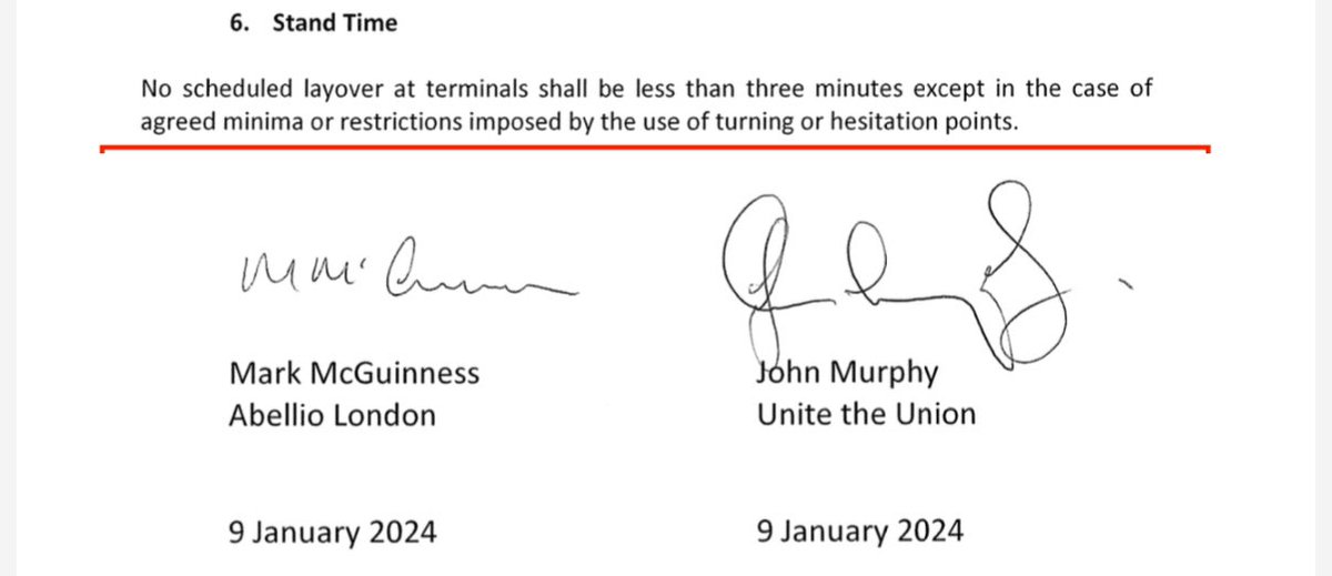 #Bus #Drivers in London (@lndbuses) on Twitter photo #BreakingNEWS! We have London Bus Drivers Union UNITE’s paid officer John Murphy sign off agreement reducing 5 mins recovery time AKA “stand time” at terminus to 3 mins - flogging bus drivers to death!
<a href="/UniteEconomy/">Unite For A Workers' Economy</a> <a href="/UniteSharon/">Sharon Graham</a> <a href="/unitetheunion/">Unite the union: join a union</a> <a href="/UniteLondonEast/">Unite London & Eastern</a> <a href="/comadad/">Tom Kearney</a> #BreakingNEWS! We have London Bus Drivers Union UNITE’s paid officer John Murphy sign off agreement reducing 5 mins recovery time AKA “stand time” at terminus to 3 mins - flogging bus drivers to death!
<a href="/UniteEconomy/">Unite For A Workers' Economy</a> <a href="/UniteSharon/">Sharon Graham</a> <a href="/unitetheunion/">Unite the union: join a union</a> <a href="/UniteLondonEast/">Unite London & Eastern</a> <a href="/comadad/">Tom Kearney</a>