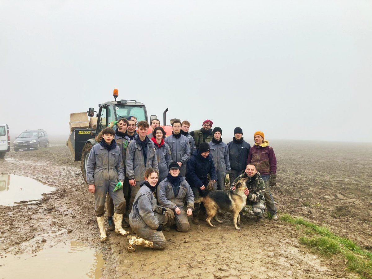ATerlynck's tweet image. 🚧 Chantier d&apos;insertion en cours 🚧
💚280 mètres linéaires de haies plantés pour préserver la biodiversité, limiter l&apos;érosion de nos sols &amp;amp; stocker du carbone.
🐞🤲🏼 Une belle manière de conjuguer insertion professionnelle, engagement écologique et innovation agricole. 
#durable