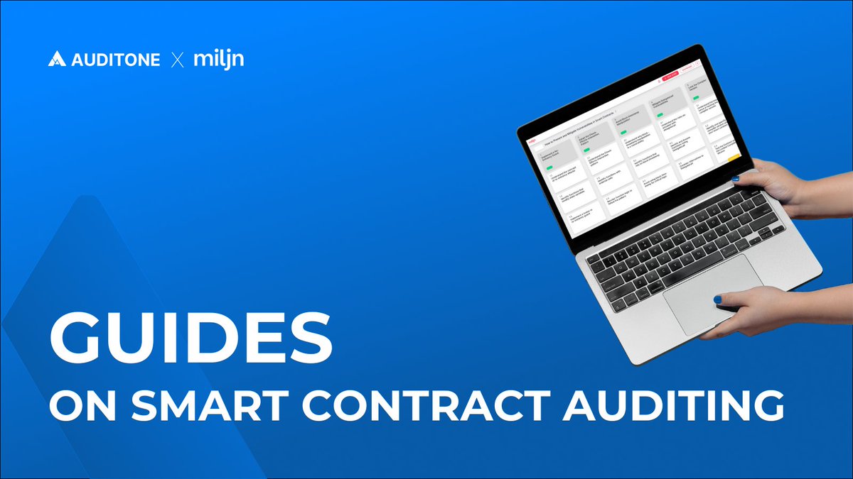 🧠 Ready to kickstart your journey in smart contract auditing?

Together with <a href="/MILJNApp/">MILJN</a>, we’ve designed 4 comprehensive guides to help you master the skills needed for Web3 security.

⚙️ Now live: "Tools and Techniques for Auditing Smart Contracts" – the 2nd guide in our free