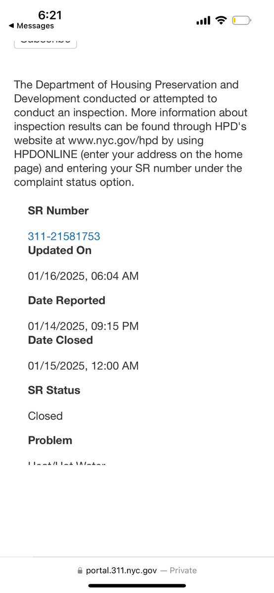 acearnest's tweet photo. @nyc311 How was complaint closed out? When did you attempt? My neighbors and I have been waiting for days! No Show Despite Court Ruling. We still have NO HEAT! See photo below! #docket LT-6035-23/NY 
#backdoordeals @abc12 @NBCNewYork  @nycnews @AlexBores @NYCMayor https://t.co/Hfxky8m3AH