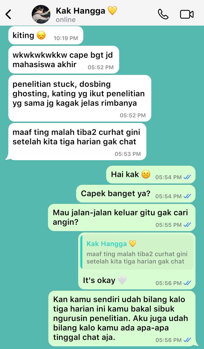 lafescapism's tweet photo. #HanJan edisi Hangga capek jd mahasiswa akhir (spt authornya) https://t.co/RwhUC61YB4