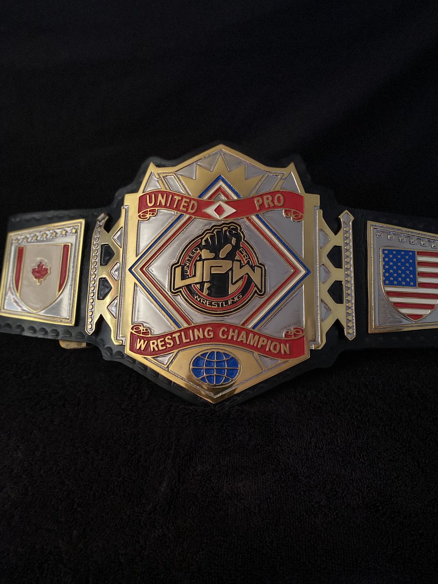 UPWPro's tweet image. In case ya missed it on Facebook or Instagram. Here you go! The official championship belts of United Pro Wrestling! #UPWPro