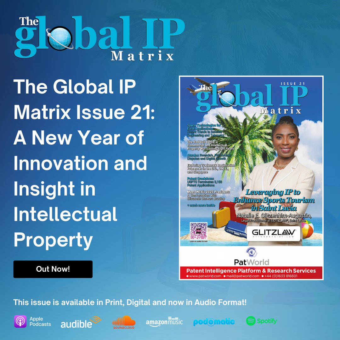 🌏IP💡Media📰PR📣& Marketing🎯 (@ip_matrix) on Twitter photo The Global IP Matrix Issue 21 is out now. Dive into expert insights, inspiring stories, and key topics shaping IP in 2025.
Read Blog: gipmatrix.com/post/the-globa…
Read Full Edition: edition.pagesuite-professional.co.uk/html5/reader/p…
Listen:podomatic.com/podcasts/carlo…
#GlobalIPMatrix #IntellectualProperty #IPTrend The Global IP Matrix Issue 21 is out now. Dive into expert insights, inspiring stories, and key topics shaping IP in 2025.
Read Blog: gipmatrix.com/post/the-globa…
Read Full Edition: edition.pagesuite-professional.co.uk/html5/reader/p…
Listen:podomatic.com/podcasts/carlo…
#GlobalIPMatrix #IntellectualProperty #IPTrend