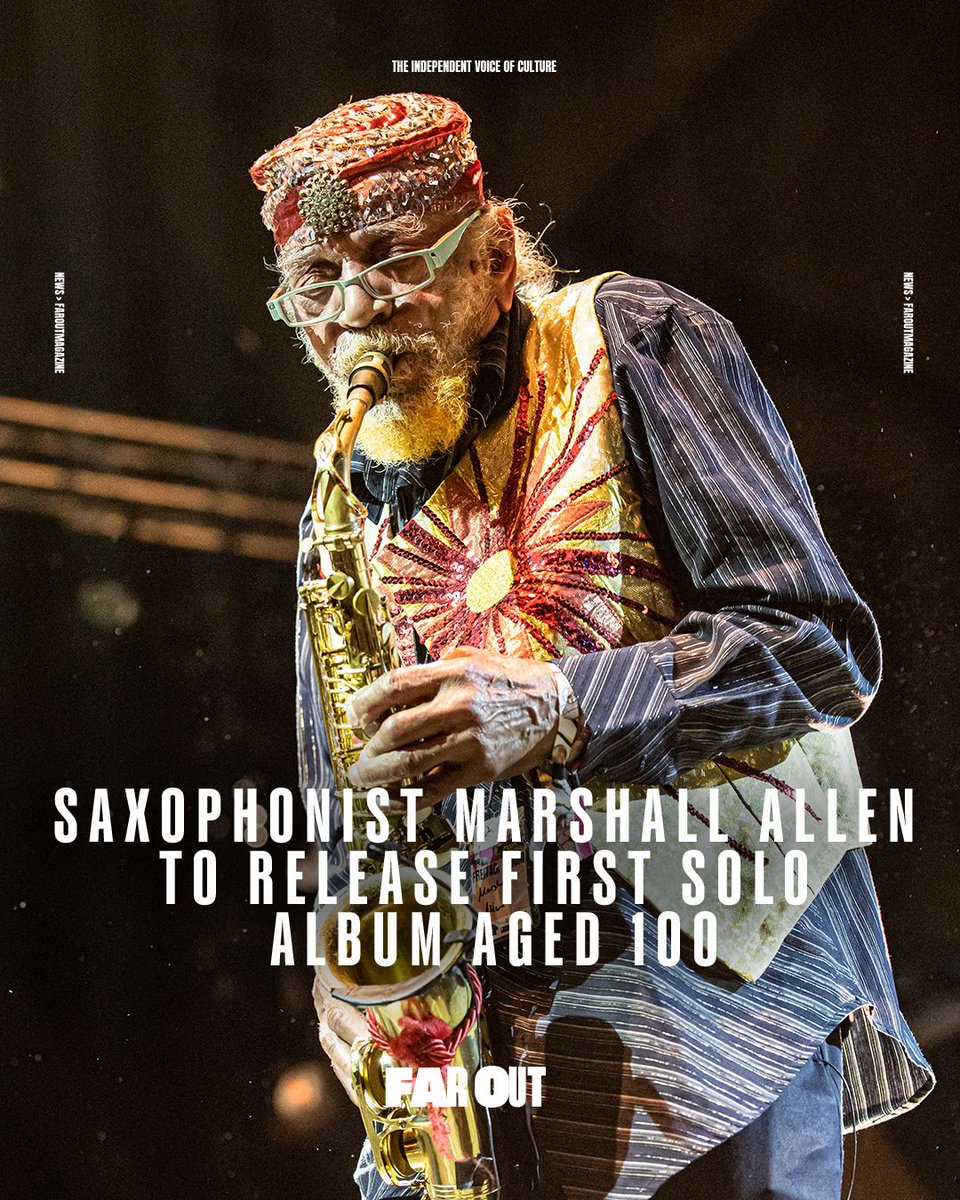 At the age of 100, the former Sun Ra Arkestra bandleader remains just as dedicated to the pursuit of new music and art as he always has been. Now, Marshall Allen has unveiled plans for his first-ever solo album, entitled New Dawn.⁠ 

More below ⬇️