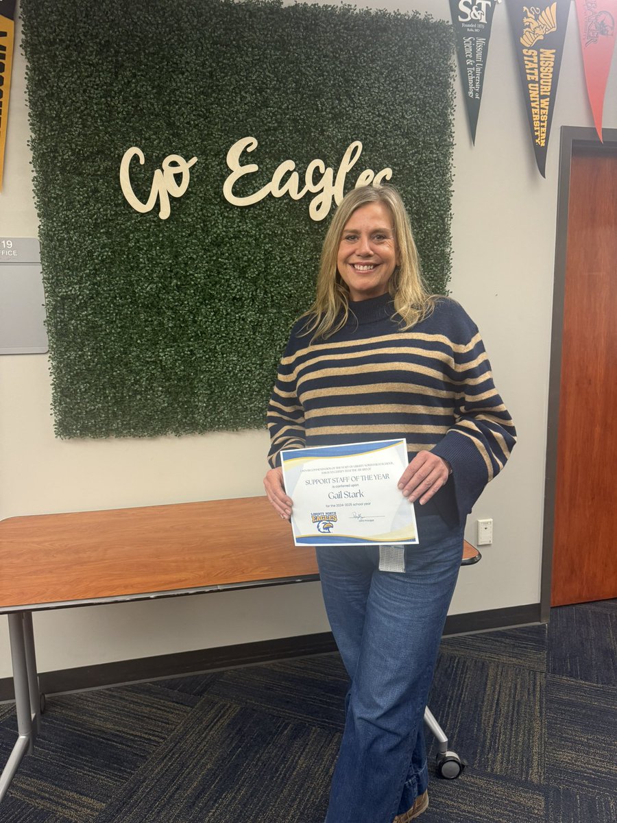 If we need to know anything or have anything done, Gail Stark is our go to person!  Congrats to Gail for receiving our Support Staff of the Year award!