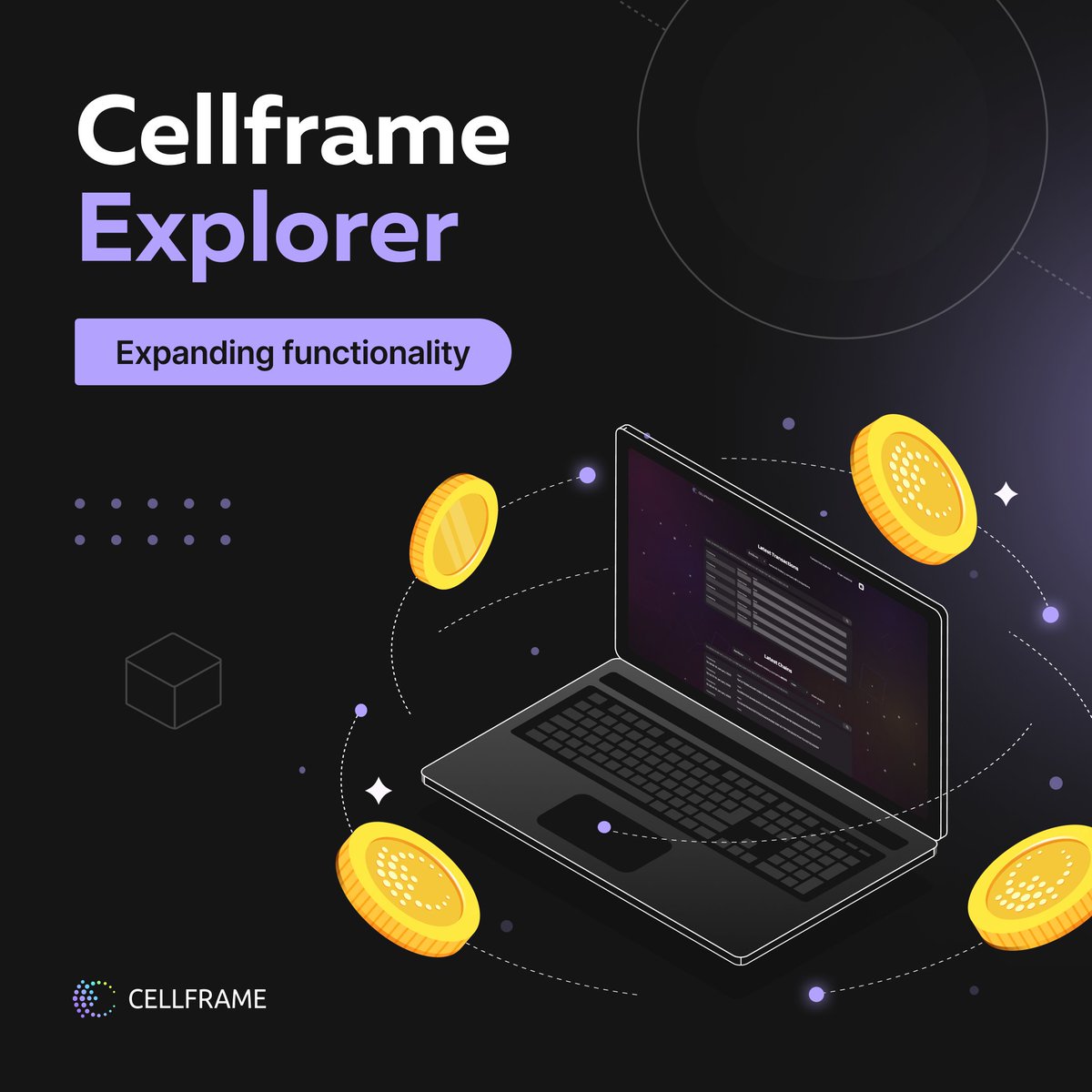 We’ve expanded the functionality of our website, Cellframe Explorer (explorer.cellframe.net)! 
A new Token Explorer tab is now available (explorer.cellframe.net/token-explorer).

Here’s what you can explore:
🔹The current number of CF-20 token holders in the Backbone and KelVPN networks.