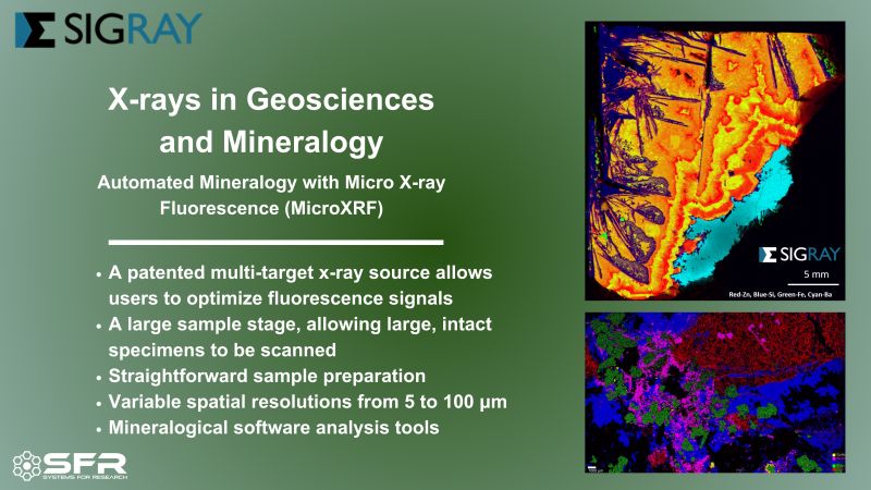 Systems For Research (@sfr_corp) on Twitter photo Systems for Research (SFR) would like to highlight its partner Sigray, Inc.'s Micro X-ray Fluorescence (MicroXRF) used to study Geosciences and Minerology. 
To read more about MicroXRF, please visit: lnkd.in/gdP337Zk
To read more about SFR visit: sfr.ca Systems for Research (SFR) would like to highlight its partner Sigray, Inc.'s Micro X-ray Fluorescence (MicroXRF) used to study Geosciences and Minerology. 
To read more about MicroXRF, please visit: lnkd.in/gdP337Zk
To read more about SFR visit: sfr.ca