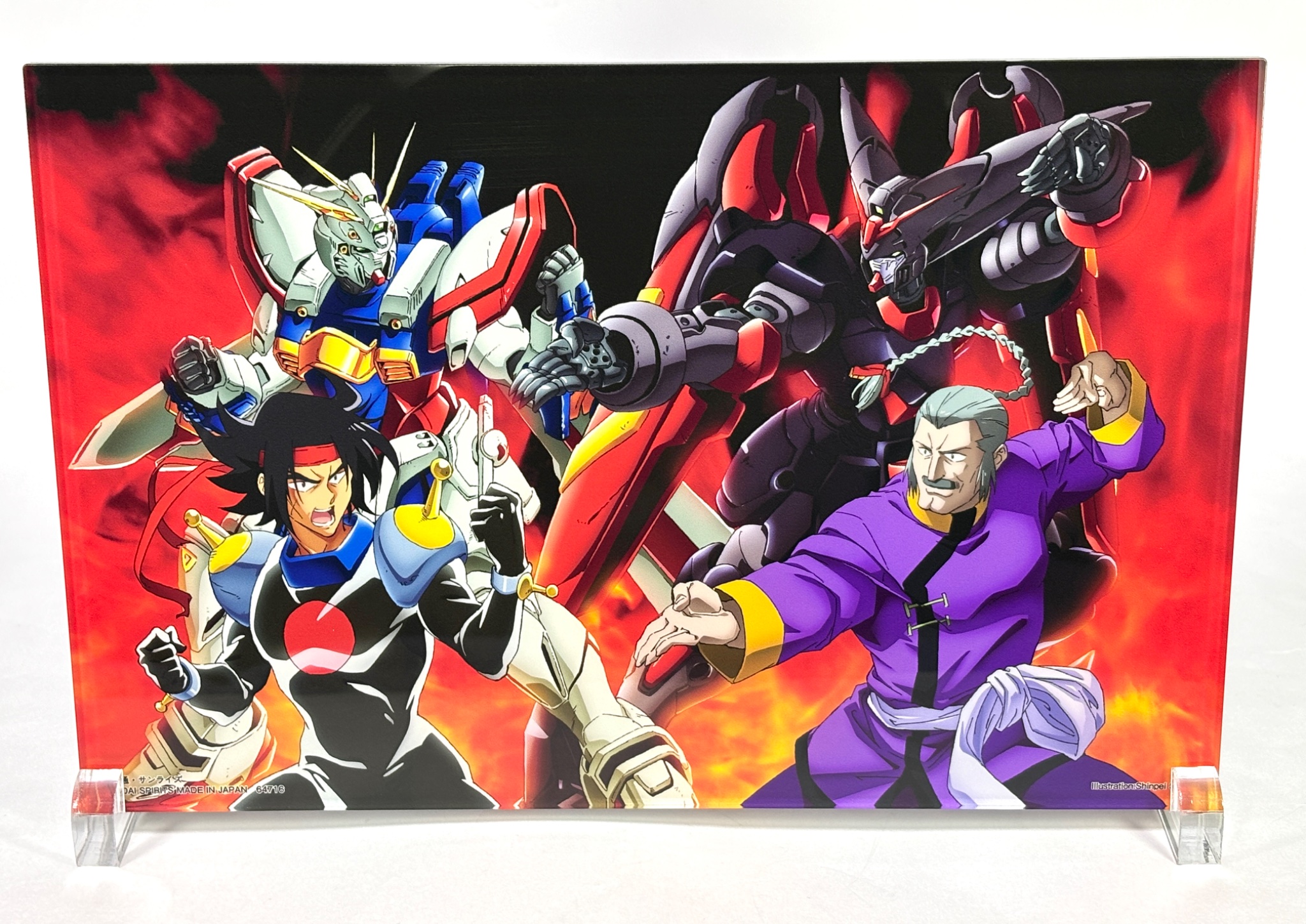 1番くじ　Gガンダム C賞 描きおろしビジュアルスタンド 約21cm 機動武闘伝Gガンダム 一番くじ 描きおろしビッグビジュアルスタンド C