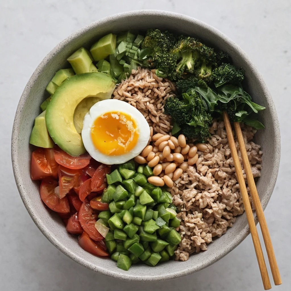 Peanut Chicken Protein Bowl 😋
Some of the forms I usually take:
breakfast Salad 1
Lunch Salad 2 3
Dinner Salad 4

#kitchen #recipe #chicken #protein #easyrecipes #SimpleSalad #thai #protein