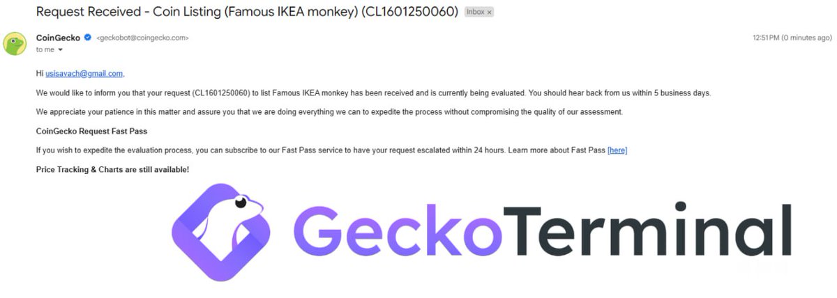 darwin_monke's tweet image. Request (CL1601250060) to list $Darwin @coingecko sent!

Famous @IKEA monkey about to roam viral again 🐒🔥