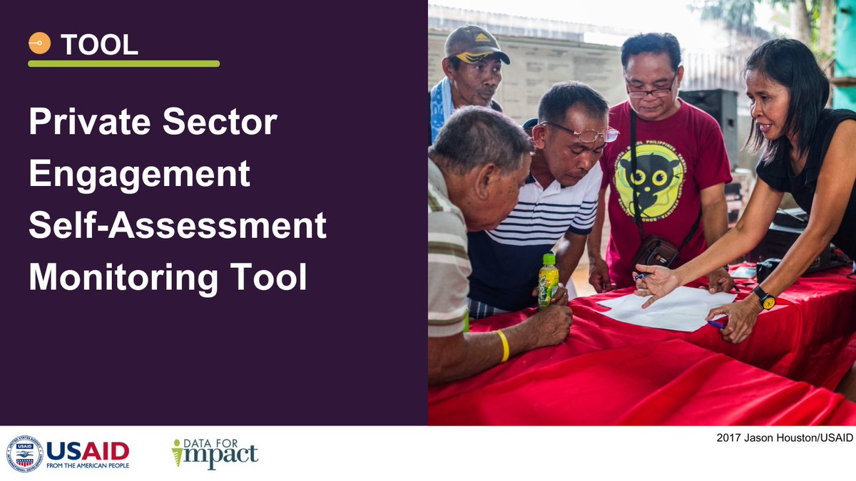 D4Iproject's tweet image. The Private Sector Engagement (PSE) Self-Assessment Monitoring (SAM) Tool helps @USAID Missions &amp;amp; their partners assess &amp;amp; improve their engagement strategies. The PSE-SAM Digital Tool can quickly diagnose strengths &amp;amp; areas for improvement. ow.ly/GETo50UEKjc