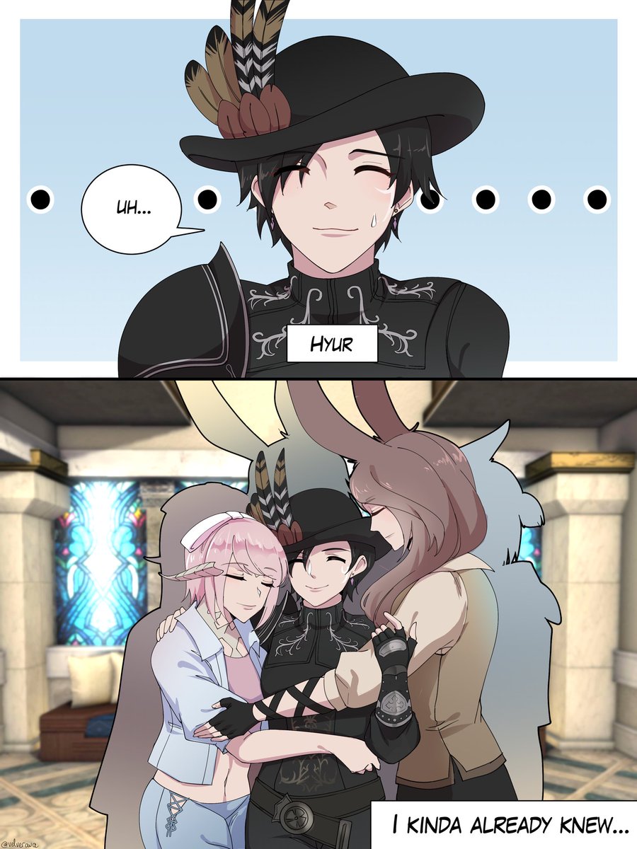 Thanks so much to <a href="/velverava/">Vel 🌿 (comm open)</a> for this awesome commission featuring me and my cute and adorable FFXIV family 😊🫶

To my FFXIV family; thanks so much for adopting this whacky kiwi as your own. Love ya xoxo.

<a href="/reinee_xiv/">Reinee ❖ Tonberry</a> @Moony_FFXIV <a href="/Rozeryne/">🦋ℝ𝕠𝕫𝕖🌹</a>
