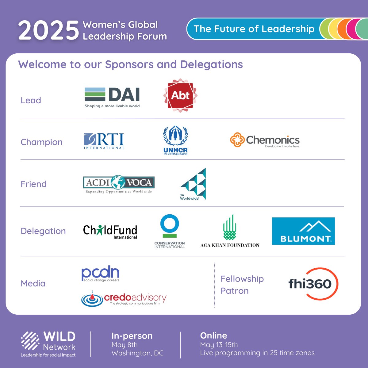 Fiona Macaulay (@f_macaulay) on Twitter photo Grateful to the exceptional people and organizations partnering with the <a href="/WILDinnovators/">WILD: Women Innovators & Leaders Development</a> on the 2025 Women’s Global Leadership Forums.
✨ Our Sponsors: <a href="/DAIGlobal/">DAI</a> , <a href="/AbtGlobalImpact/">Abt Global</a> , <a href="/fhi360/">FHI 360</a>, <a href="/RTI_Intl/">RTI International</a>, <a href="/Refugees/">UNHCR, the UN Refugee Agency</a>, @Chemonics , <a href="/acdivoca/">ACDI/VOCA</a>, and <a href="/JAWorldwide/">JA Worldwide</a> – your partnership Grateful to the exceptional people and organizations partnering with the <a href="/WILDinnovators/">WILD: Women Innovators & Leaders Development</a> on the 2025 Women’s Global Leadership Forums.
✨ Our Sponsors: <a href="/DAIGlobal/">DAI</a> , <a href="/AbtGlobalImpact/">Abt Global</a> , <a href="/fhi360/">FHI 360</a>, <a href="/RTI_Intl/">RTI International</a>, <a href="/Refugees/">UNHCR, the UN Refugee Agency</a>, @Chemonics , <a href="/acdivoca/">ACDI/VOCA</a>, and <a href="/JAWorldwide/">JA Worldwide</a> – your partnership