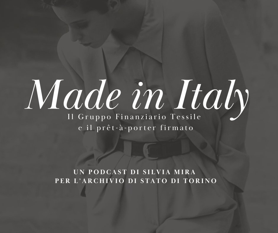 Il nuovo podcast dell'Archivio è dedicato alla #moda e al #MadeInItaly: archiviodistatotorino.cultura.gov.it/made-in-italy-…
🎙️👗