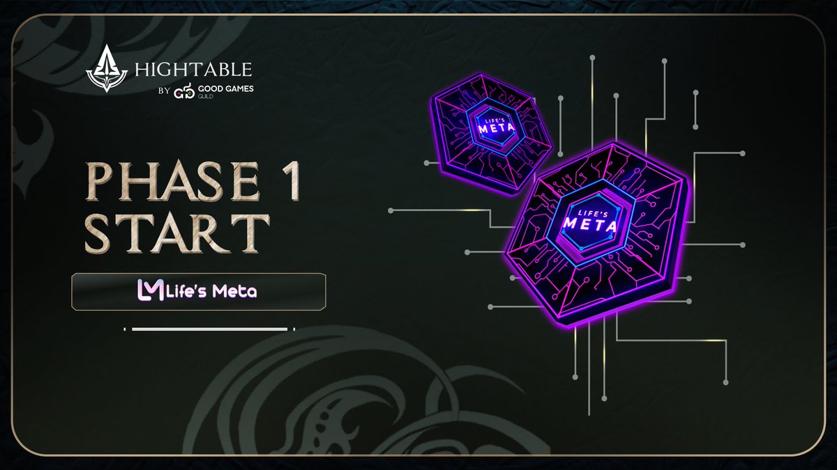 🚀 LIFE'S META IDO Phase 1 is NOW LIVE! 🌟

▫️ Contribution Page: hightable.gg/project/lifes-…
▫️ Eligibility: $GGG Stakers Only ( FCFS )
▫️ Contribution Currency: USDT (BSC)
💸 Contribution Pool will be active for 48 hours, providing ample time for contributions.

🔰 Tier Allocations