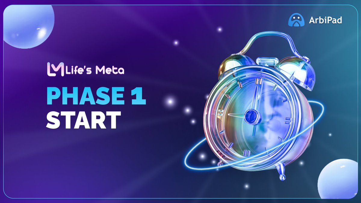 ⚡️LIFE'S META IDO Phase 1 is NOW LIVE! 🌟

▫️ Contribution Page: arbipad.com/project/lifes-…
▫️ Eligibility: $ARBI Stakers Only ( FCFS )
▫️ Contribution Currency: USDT (BSC)
💸 Contribution Pool will be active for 48 hours, providing ample time for contributions.

🔰 Tier Allocations