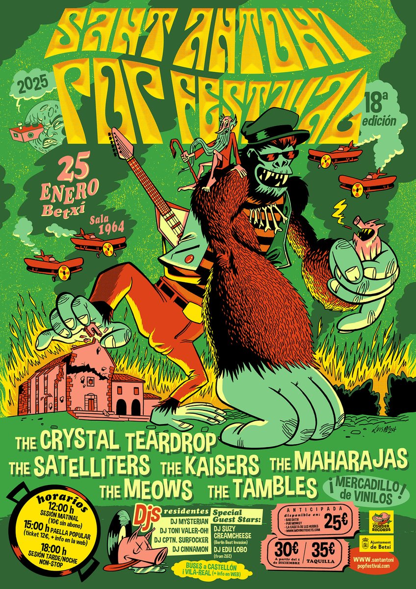 Cuenta atrás ⏳ para el primer #festival del año... <a href="/SantAntoniPop/">Sant Antoni Pop Fest</a> (25 de enero; Betxí), una radiografía del estado del garage europeo en la actualidad 🔥. Échale un vistazo al cartel y verás que no nos equivocamos 👉🏼 bit.ly/4hYLvsC