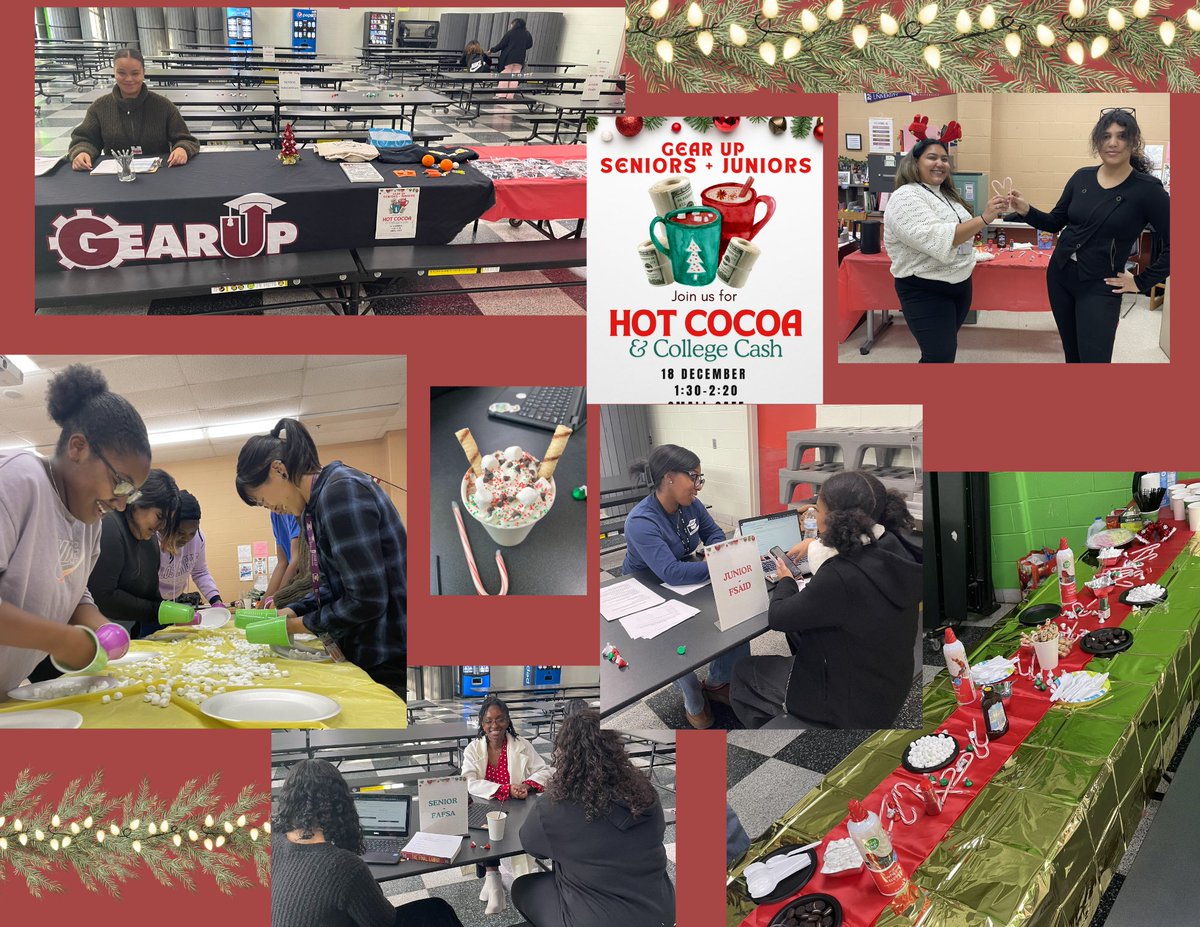 🤩We put the fun in all things career and college!

Recently, Springfield-Central High hosted a "Hot Cocoa &amp; College Cash".  Juniors and Seniors were invited to sip hot cocoa, create their FSAIDs, complete their FAFSA and sign up for scholarships!