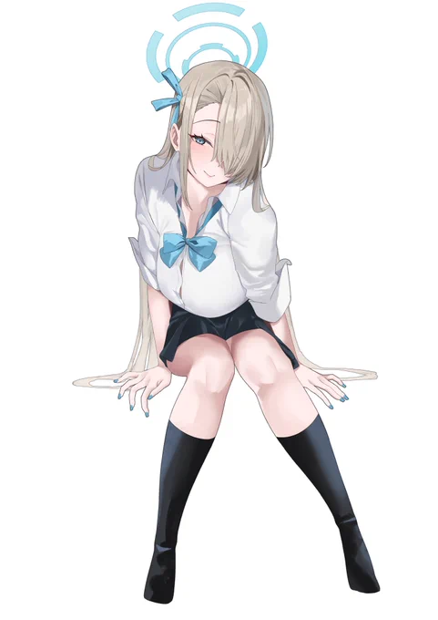 #ブルアカ  制服アスナ 
