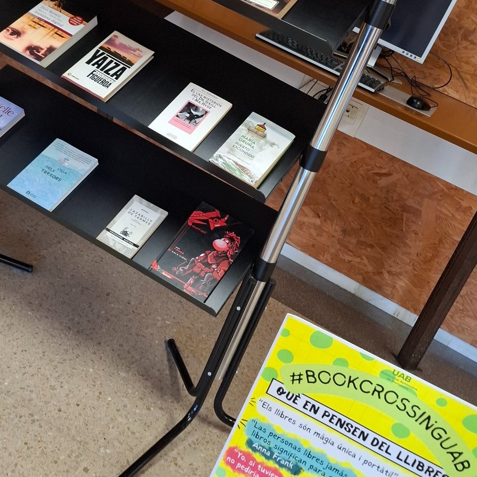 bcsUAB's tweet photo. Recorda que a la planta -2 de la #BCS tens una paradeta de #bookcrossingUAB
Agafa un #llibre 📘📗 i deixa un altre 😍
@bibliotequesUAB @UABBarcelona https://t.co/Yj9urEeYF5