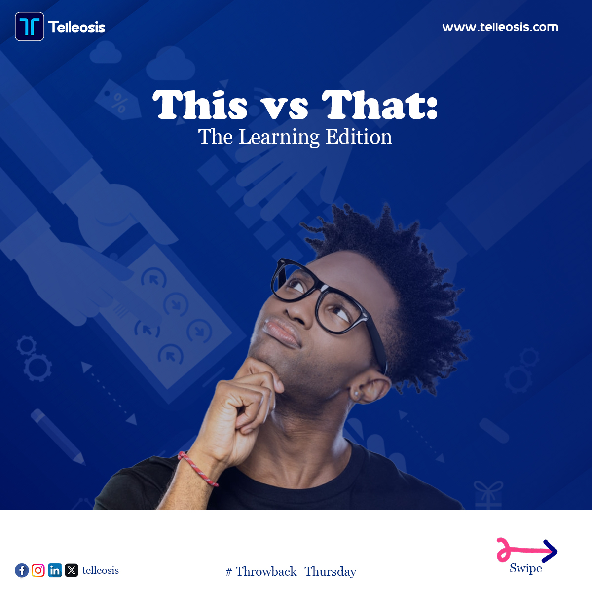 Telleosis's tweet image. Which side do you relate to more? Let us know in the comments! 👇🏽
#learningevolution #techineducation #throwbacktonow