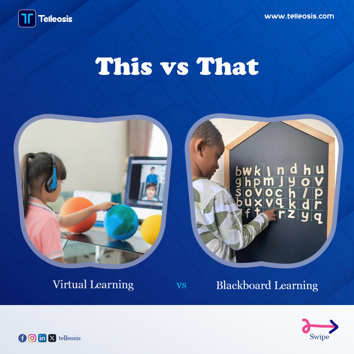 Telleosis's tweet image. Which side do you relate to more? Let us know in the comments! 👇🏽
#learningevolution #techineducation #throwbacktonow