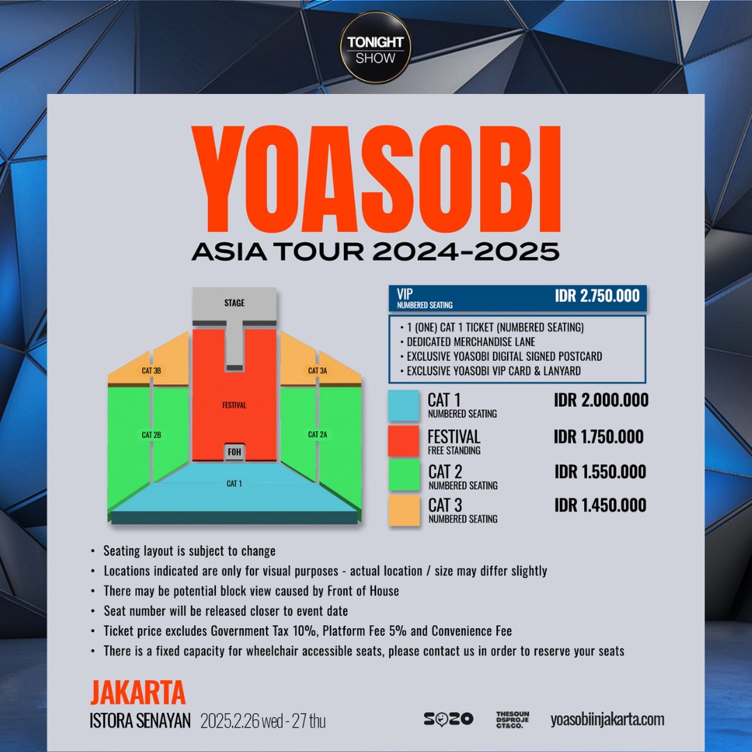 Istora senayan tanggal 26 dan 27 Februari Yoasobi datang ke Jakarta lagi..
Bakal ada gebrakan baru apalagi iniiii...?!
Gass tiketnya di yoasobiinjakarta.com
Jadi nonton day 1, day 2 atau dua-duanya guys?🤣 #YOASOBIJAKARTA