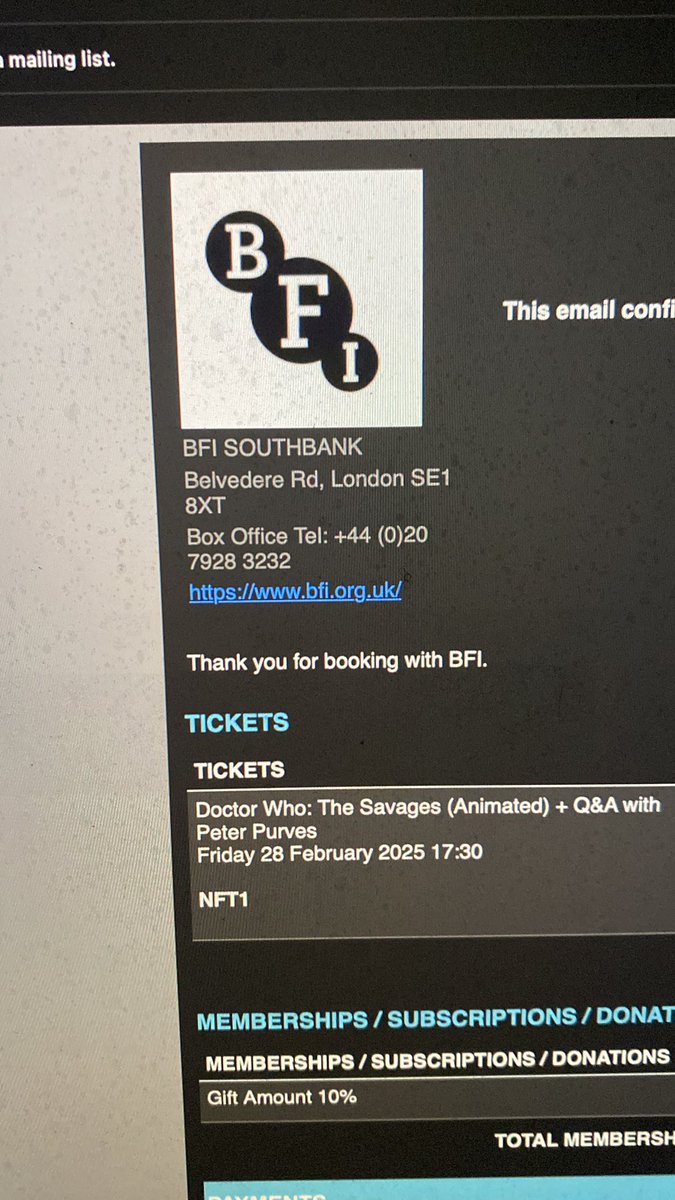 Well here I go again… see you at The Savages!!! <a href="/BFI/">BFI</a> #DoctorWho