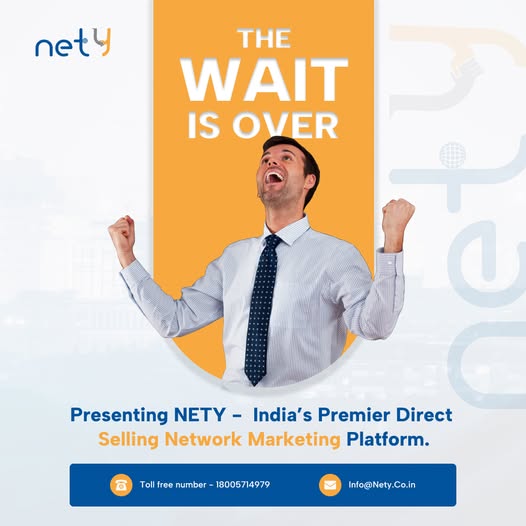 nety_official's tweet photo. The Wait Is Over! 🎉
📣 The moment you've been waiting for has arrived!
Presenting #NETY — India’s Premier Direct Selling Network Marketing Platform.
 🌎  Website: https://t.co/IcZgz3E6E5
 📞  Toll-Free 18005714979
#WeAreNETY #DirectSelling #NetworkMarketing #YourSuccessJourney https://t.co/5nAixlqgGk