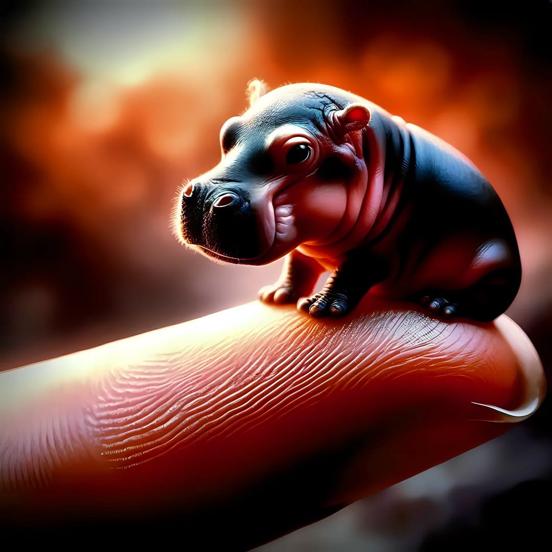 AmsterdaManAI's tweet photo. Miniature Hippo Magic: A Tiny Wonder on Your Fingertip! 🦛✨ 

#MiniHippo 
#TinyCreatures 
#Adorable

☞ 𝗣𝗿𝗼𝗺𝗽𝘁 𝗦𝗵𝗮𝗿𝗲 ɪɴ ᴀʟᴛ. https://t.co/M3GcBa4SdH