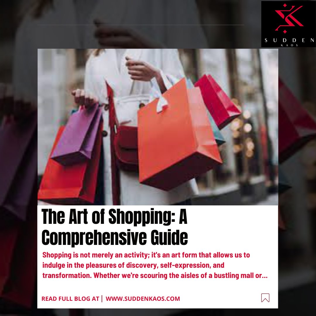 SuddenKaos1's tweet image. The Art of Shopping: A Comprehensive Guide ✨
Shopping is more than just an activity; it’s an art form. 🎨 It’s about discovering new treasures, expressing your unique style, and transforming your look or space. 
suddenkaos.com

#ArtOfShopping #ShopWithStyle