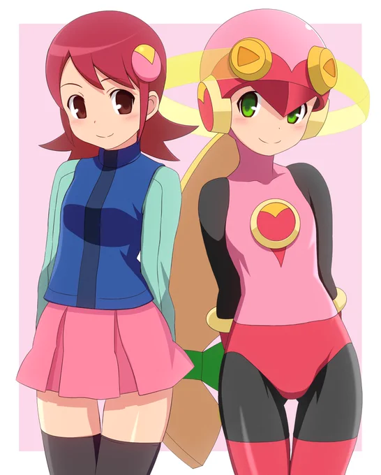 Skeb納品しました! ロックマンエグゼのロールと桜井メイル!