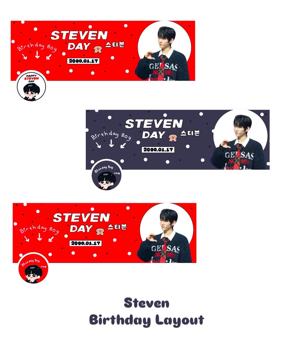 [ スティーブンの誕生日レイアウト ] ꒱ ↷🖇
ご自由にご利用ください、RT/いいね大歓迎です。

明日のスティーブンの誕生日に向けてレイアウトを変更したい場合に備えて

#스티븐 #STEVEN 
#유니버스리그 #Universeleague

<a href="/Littlesnow192/">🩵QUEEN9️⃣</a> <a href="/stevenkim_ph/">STEVEN PH</a> <a href="/steven_sourcee/">Steven Source</a>