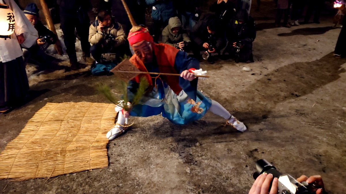 hamcutletsand's tweet photo. 初めての「新野の雪祭り」を見に行ってきました。さすが国重要無形民俗文化財。＃新野　＃新野の雪祭り　＃阿南町 https://t.co/kRKQkyiMvm