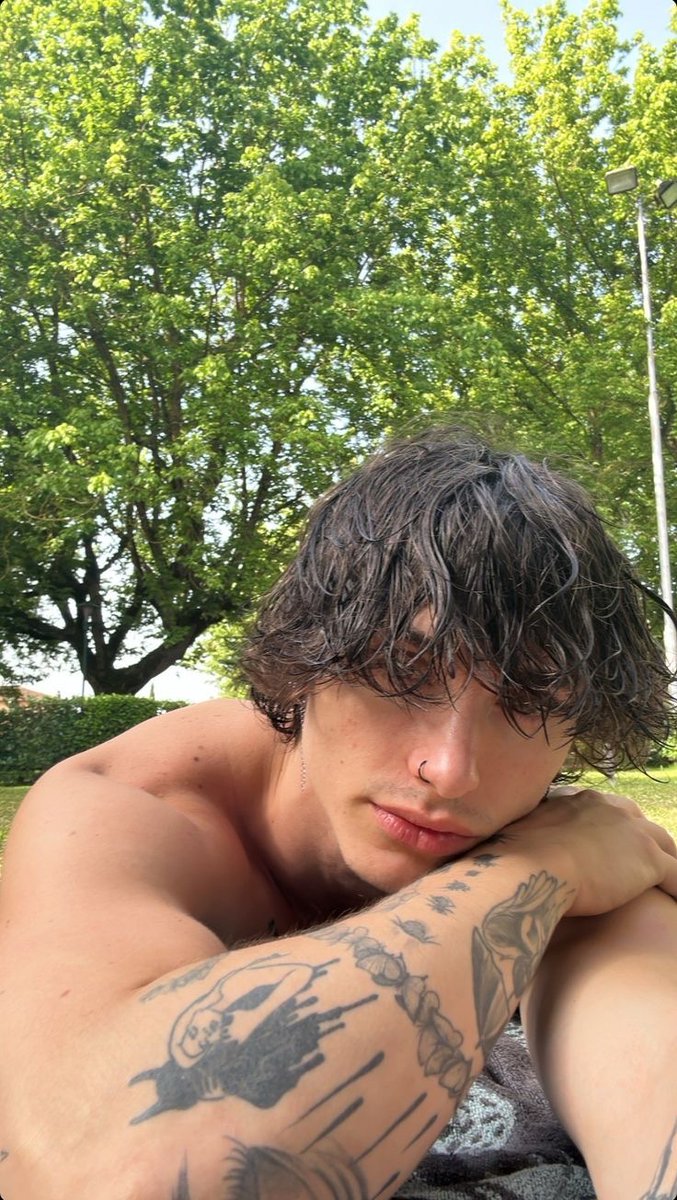 Curtindo a manhã após o treino né
