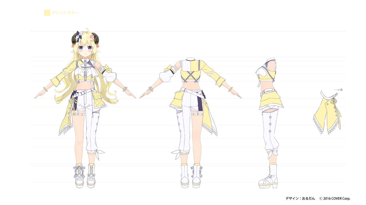 わためぇの三面図です☺️✨ #hololivefesEXPO25