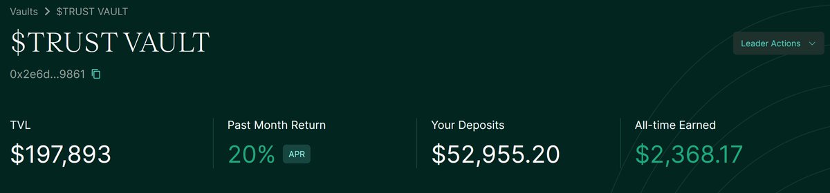 $TRUST Flywheel Revolution is Here

<a href="/Degen__Ape__/">John John</a>  is rewriting the playbook and here’s how:

- Airdrop Dominance: He’s crushing leaderboards in Blast, Fan, while farming PvP, Hyperliquid, kaitoai and more. All proceeds are funnelled into $TRUST liquidity , fueling unstoppable