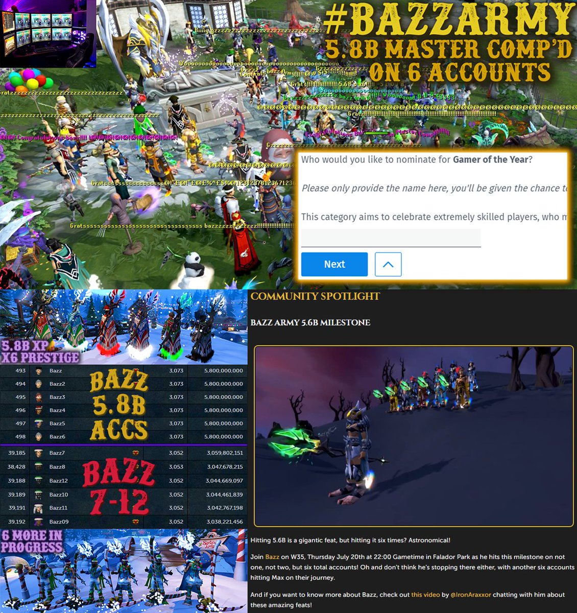 Bazz Army🦁6x5.8b Comp'd🏆60B+ XP tweet media