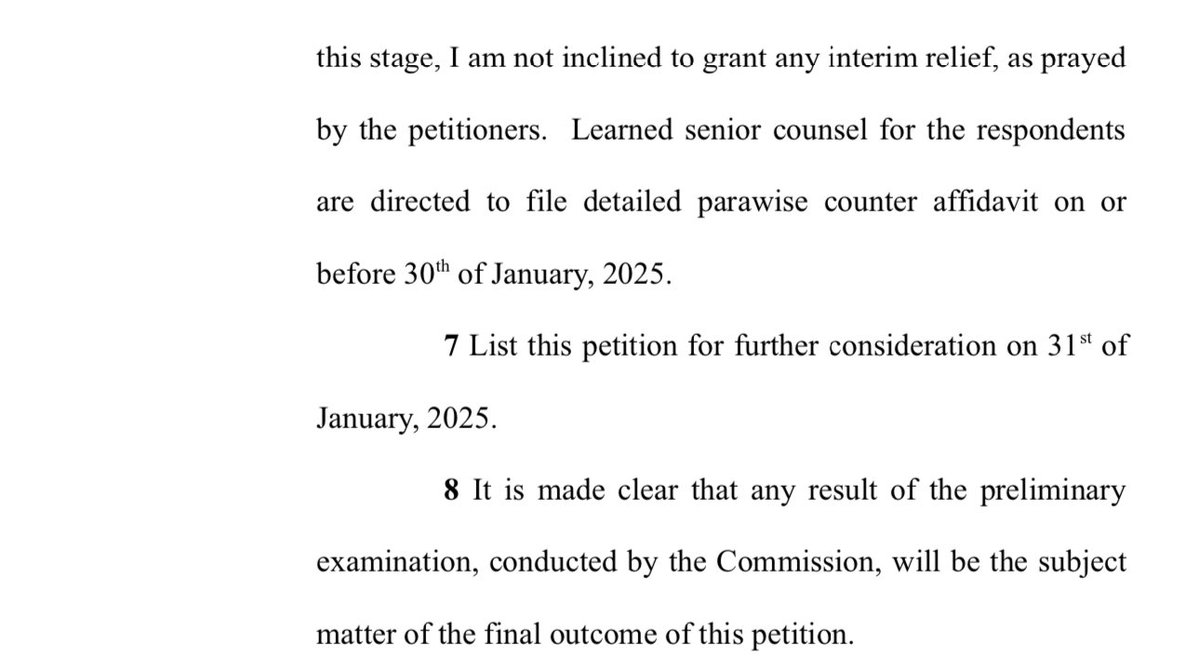 KAmit_Adv's tweet image. Operative part of the interim order in BPSC case #BPSC #Jansuraaj #bpscprotest