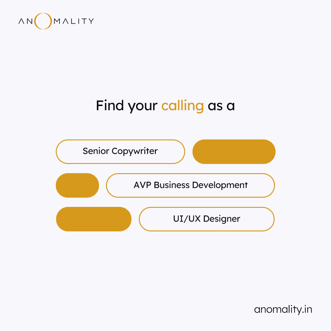Anomality_x's tweet photo. Looking for your match made in corporate-heaven? 💍 We've got openings, and we're ready to make it official. 

Give it a shot here - https://t.co/iCh3Oa88Wt 
.
.
.
#Anomality #Anomaly #hiring #HiringNow https://t.co/0xDauTGCH3