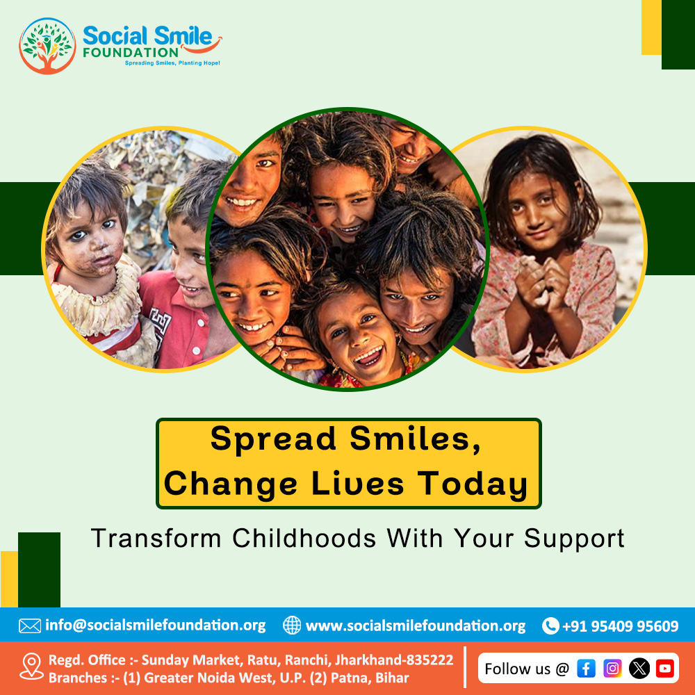 "A small act of kindness can change a child's world forever. Join us in empowering underprivileged children through education and care. #BetterTomorrow #SupportTheFuture"
📷 Contact us:+91 9540995609
📷 socialsmilefoundation.org
#ChildEducation #NGOforChildEducation