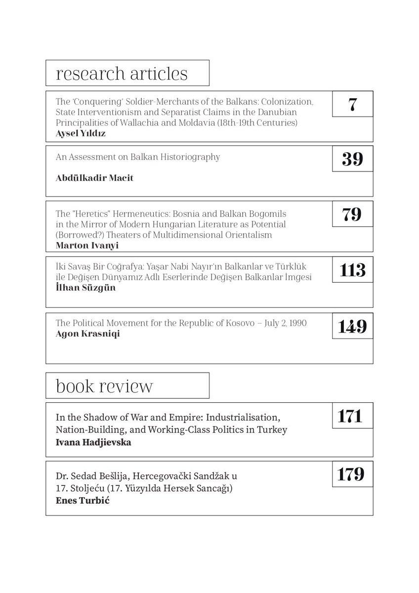 BalkanStudies's tweet photo. Volume 5 Issue 1 of the Journal of Balkan Studies has been published.

The journal consist of  5 articles and 2 book review can be downloaded for free from:

https://t.co/uXW951oUMO https://t.co/eo2uMmZZg4