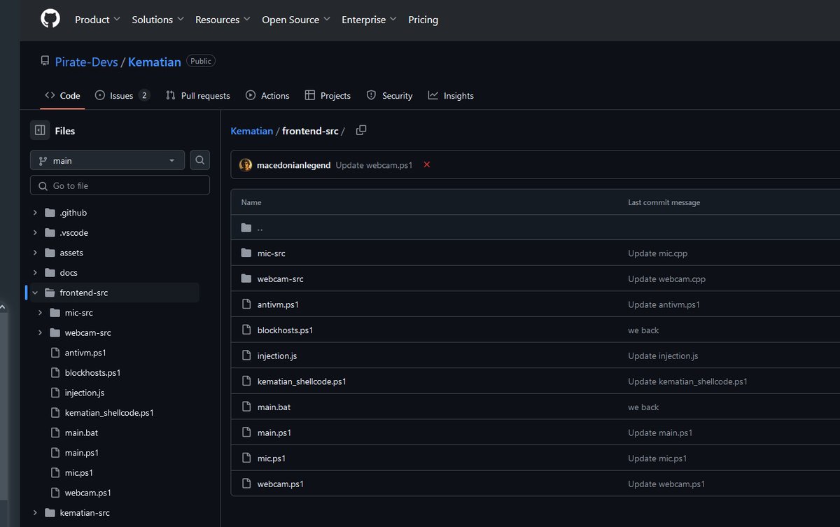 JAMESWT_WT's tweet image. #SpyAgent 
👇 
https://github.]com/Pirate-Devs/Kematian/tree/main/frontend-src
👇
Samples
bazaar.abuse.ch/browse/tag/Pir…