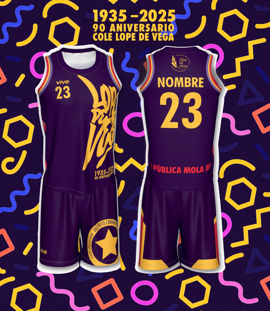 Este año es el 90 aniversario de la fundación del <a href="/ceiplopedevega/">CEIP Lope de Vega</a> y nuestro equipo de basket se merecía una equipación a la altura de los orígenes de nuestro cole 🔥 

¡No nos puede gustar más! 🤭 afalopedevega.es/2025/01/15/equ…