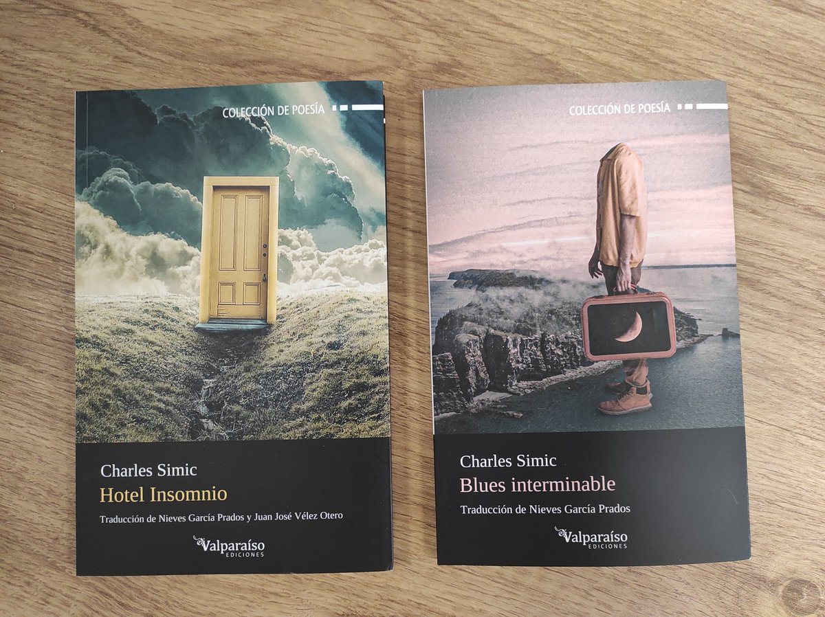 ladylibrorojo's tweet photo. Doble ración de #CharlesSimic in da house!
Gracias @valparaisoed 😘 https://t.co/O46Pb8AZZt