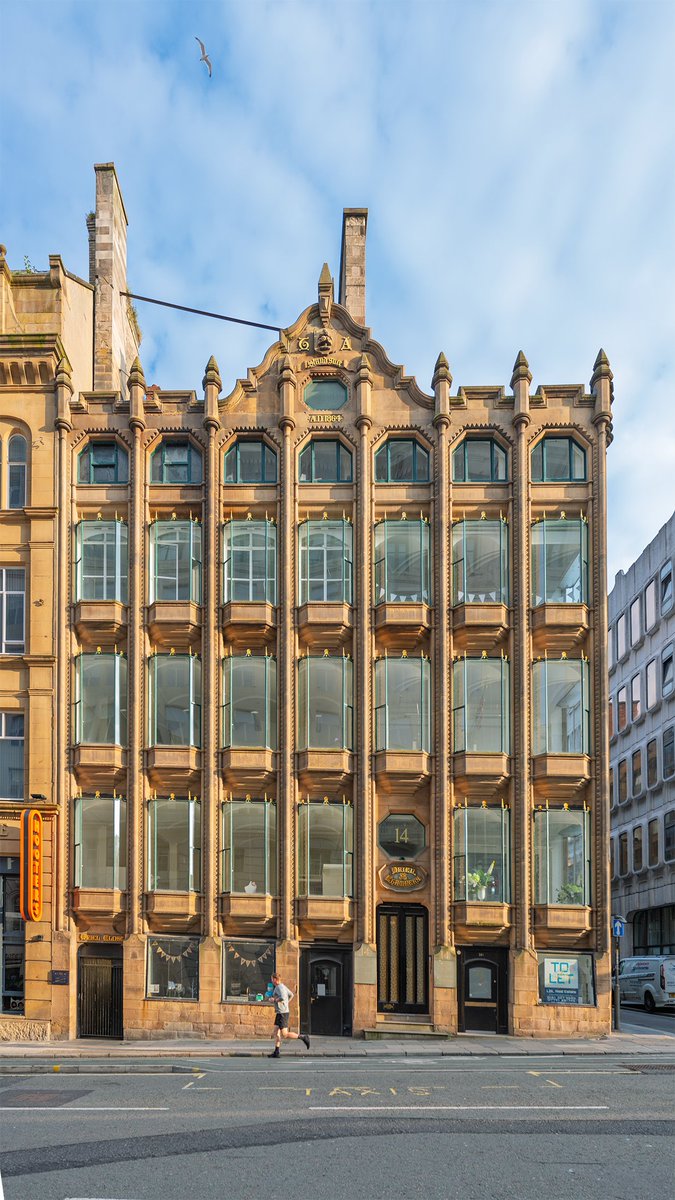Oriel Chambers, Water Street, #Liverpool. Designed by Peter Ellis and completed in 1864. "...the world's first building featuring a metal framed glass curtain wall, which has since become a defining feature of skyscrapers around the world."