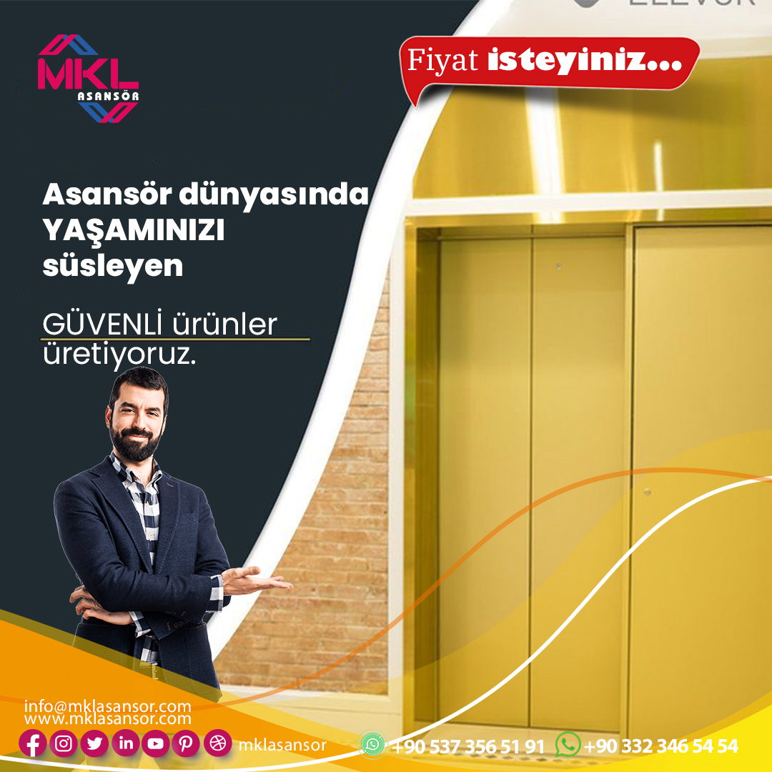 🔰Gitmek istediğiniz yere güvenli konforlu taşıyoruz.

🎁Siz isteyin biz teklifinizi verelim.

☎️+90 332 346 54 54
📲+90 537 356 51 91
📬info@mklasansor.com

🎥Sosyal Medya Hesaplarımız
📌instagram.com/mklasansor
📌facebook.com/mklasansor
📌youtube.com/mklasansor