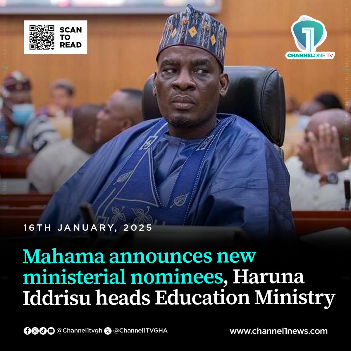 President John Dramani Mahama has unveiled a fresh team of ministerial nominees as part of his governance blueprint for Ghana. #ChannelOneNews