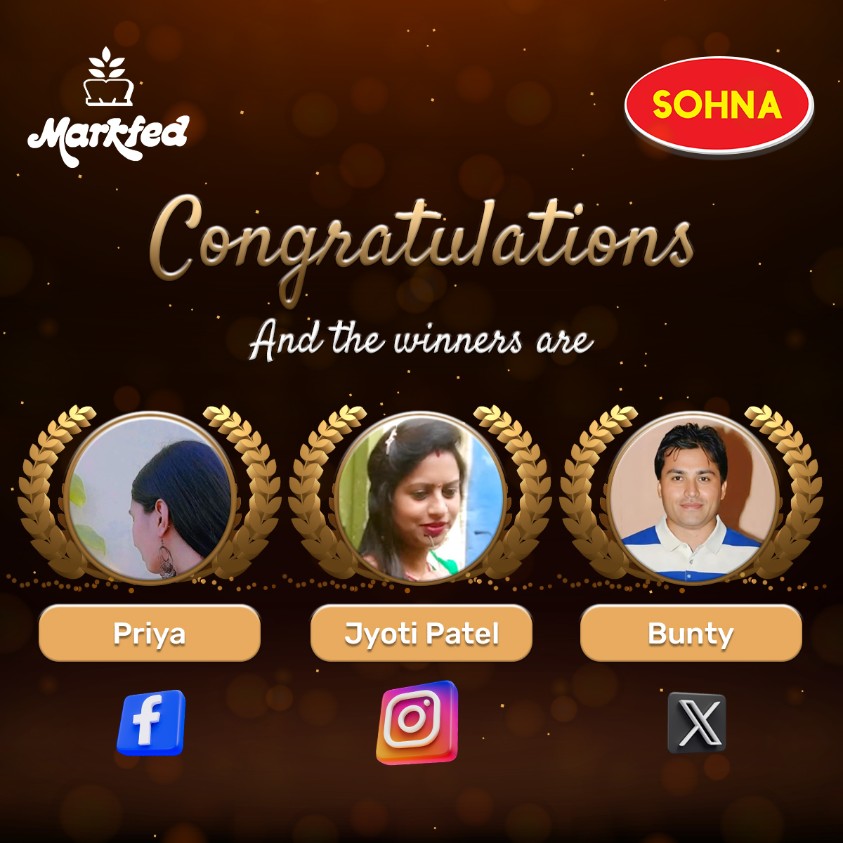🎉 Congratulations to our SOHNA Contest Winners! 🎉

Thank you to everyone who participated. Stay tuned for more fun contests ahead! 🥳🎁

Please DM us your details within 3 days to claim the hamper.